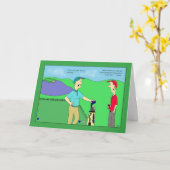 ゴルフアドバイスのバースデー・カード カード (黄色い花)