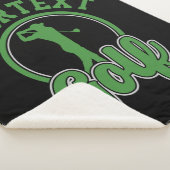 ゴルフアドパーソナライズされたネームレトロプロゴルファーSwing シェルパブランケット (3/4)