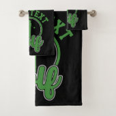 ゴルフアドパーソナライズされたネームレトロプロゴルファーSwing バスタオルセット (インサイチュ)