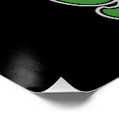 ゴルフアドパーソナライズされたネームレトロプロゴルファーSwing ポスター (コーナー)