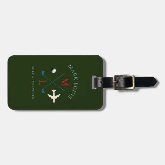 ゴルフアドベンチャーゴルファー旅行荷物 ラゲッジタグ (正面横)