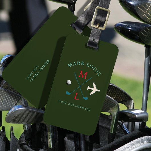 ゴルフアドベンチャーゴルファー旅行荷物 ラゲッジタグ