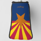 ゴルフアリゾナ&アリゾナ州旗/ゴルフクラブカバー ゴルフヘッドカバー (回転90)