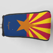 ゴルフアリゾナ&アリゾナ州旗/ゴルフクラブカバー ゴルフヘッドカバー (正面)