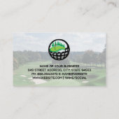 ゴルフアーガイルクラブパターン 名刺 (裏面)