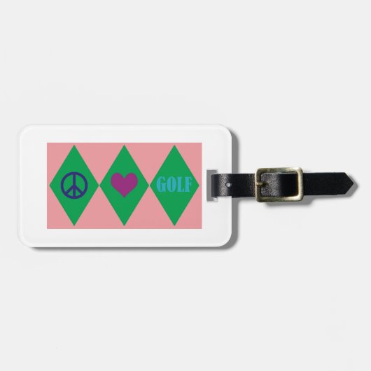 ゴルフアーガイル ラゲッジタグ (正面横)