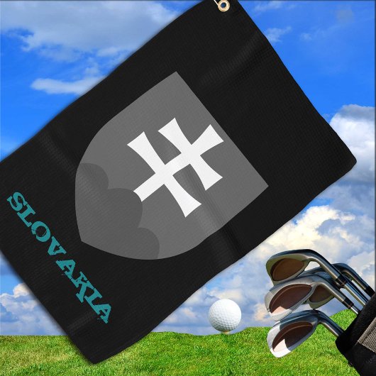 ゴルフィングスロバキアとスロバキアの武器/フラグのコート ゴルフタオル