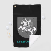 ゴルフィングリトアニアとリトアニアの紋章 ゴルフタオル (インサイチュ)