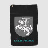ゴルフィングリトアニアとリトアニアの紋章 ゴルフタオル (正面)