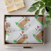 ゴルフイエローラブラドールレトリバー(yel 5)犬 – かわいい 薄葉紙 (ギフト)