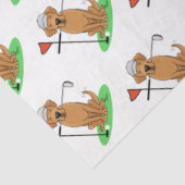 ゴルフイエローラブラドールレトリバー(yel 5)犬 – かわいい 薄葉紙 (詳細)