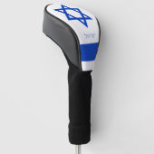 ゴルフイスラエルとイスラエルの国旗ヘブライ語/ゴルフクラブカバー ゴルフヘッドカバー (アングル)