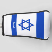 ゴルフイスラエル&イスラエル国旗/ゴルフクラブカバー ゴルフヘッドカバー (正面)
