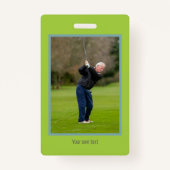 ゴルフイベントゴルフのクラブゴルファー参加 バッジ (裏面)