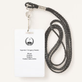 ゴルフイベントプレスパス – 写真I.D. バッジ (裏面ランヤード)