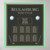 ゴルフイベント任意の色Fab座席ポスター ポスター (正面)