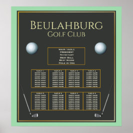 ゴルフイベント任意の色Fab座席ポスター ポスター