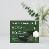 ゴルフイベント招待状はがき ポストカード (スタンド正面)