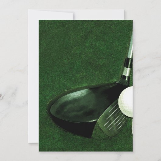 ゴルフイベント 招待状 (裏面)