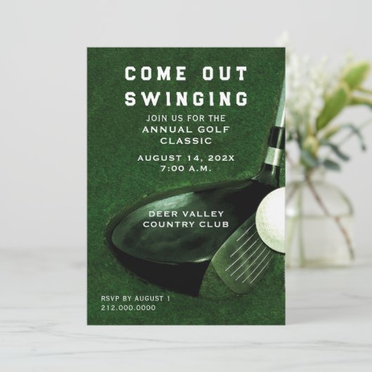 ゴルフイベント 招待状 (スタンド正面)