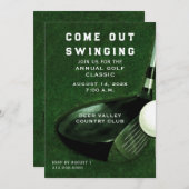 ゴルフイベント 招待状 (正面/裏面)