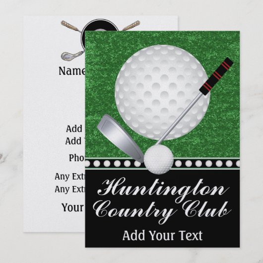 ゴルフイベント- SRF 招待状 (正面/裏面)