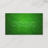 ゴルフインストラクターの名刺 名刺 (裏面)