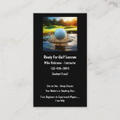 ゴルフインストラクターアポイントメントカード 名刺 (正面)