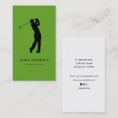 ゴルフインストラクターコーチ名刺 名刺 (正面/裏面)