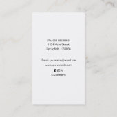 ゴルフインストラクターコーチ名刺 名刺 (裏面)