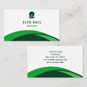 ゴルフインストラクターゴルフコーチ 名刺 (正面/裏面)