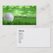 ゴルフインストラクターゴルフボール名刺 名刺 (正面/裏面)