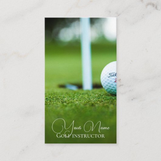 ゴルフインストラクタートレーナーコーチクラスクラブ 名刺 (正面)