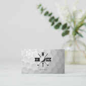 ゴルフインストラクタービジネスソーシャルメディアQRコード 名刺 (スタンド正面)