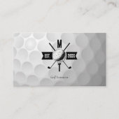 ゴルフインストラクタービジネスソーシャルメディアQRコード 名刺 (正面)