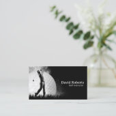 ゴルフインストラクタープロゴルフスイングコーチ 名刺 (スタンド正面)