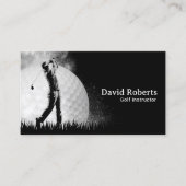 ゴルフインストラクタープロゴルフスイングコーチ 名刺 (正面)