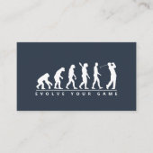 ゴルフインストラクタープロフェッショナルユーモアのあるシンプルネイビー 名刺 (正面)