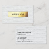 ゴルフインストラクター金ゴールドラベルプロフェッショナルコーチ 名刺 (正面/裏面)