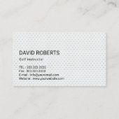 ゴルフインストラクター金ゴールドラベルプロフェッショナルコーチ 名刺 (裏面)