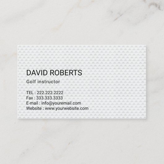 ゴルフインストラクター金ゴールドラベルプロフェッショナルコーチ 名刺 (裏面)