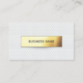 ゴルフインストラクター金ゴールドラベルプロフェッショナルコーチ 名刺 (正面)