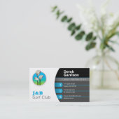 ゴルフインストラクター |ゴルフクラブ 名刺 (スタンド正面)