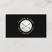 ゴルフインストラクター、ゴルフボールクラブ名刺 名刺 (正面)