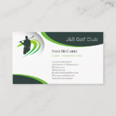 ゴルフインストラクター |スポーツ最高の 名刺 (正面)