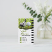 ゴルフインストラクター |プロフェッショナルゴルフ教室 名刺 (スタンド正面)