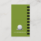 ゴルフインストラクター |プロフェッショナルゴルフ教室 名刺 (裏面)