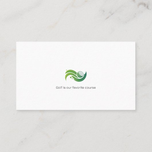 ゴルフインストラクター |プロフェッショナル先生 名刺 (裏面)