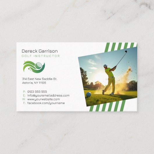 ゴルフインストラクター |プロフェッショナル先生 名刺 (正面)