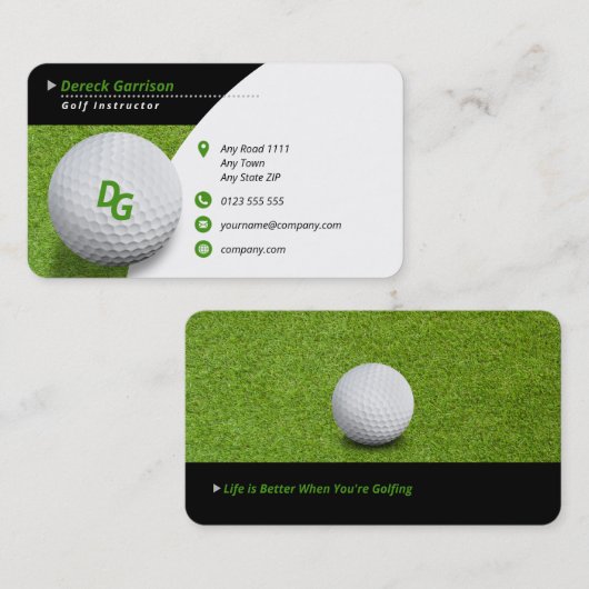 ゴルフインストラクター |マスタースポーツ 名刺 (正面/裏面)